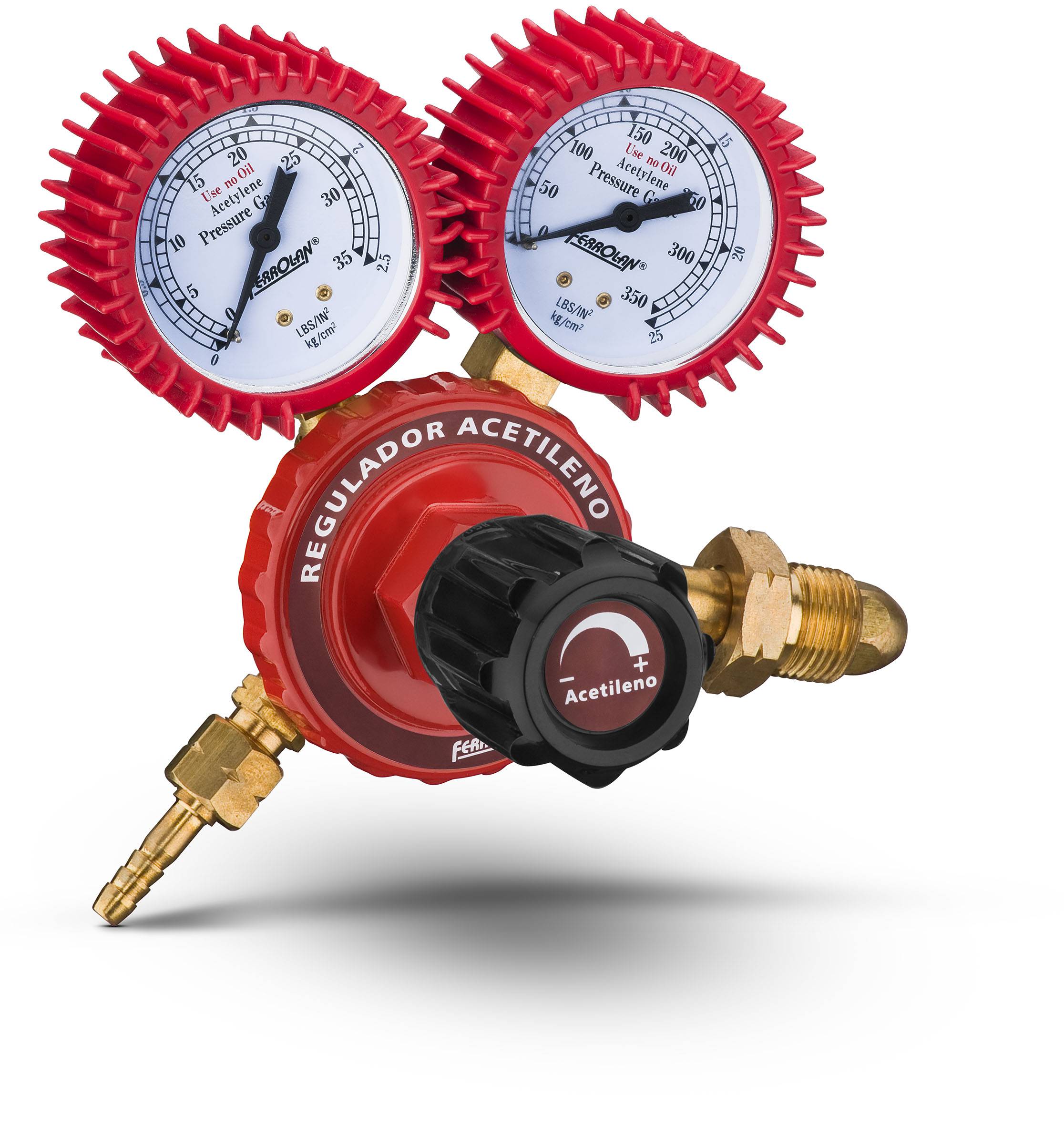 REGULADOR DE PRESSÃO PARA GÁS ACETILENO - LINHA INDUSTRIAL